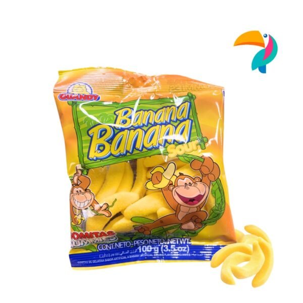 Gomitas Banana Banana Sour Guandy 3.5 oz