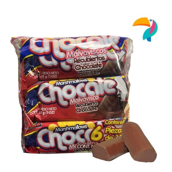 Malvaviscos Chocale Recubiertos Sabor a Chocolate 7.4 oz