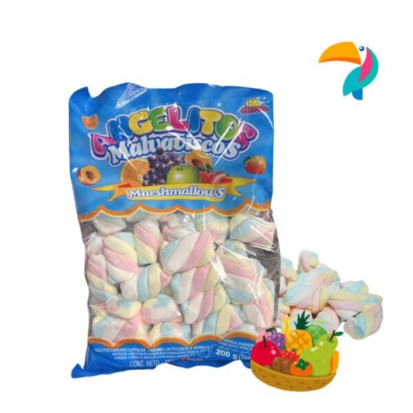 Malvaviscos Angelitos Marshmallows Sabor a Frutas 7 oz