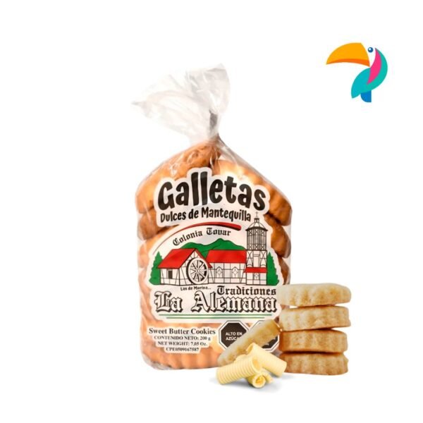 Galletas dulces de Mantequilla La Alemana 7.0 oz