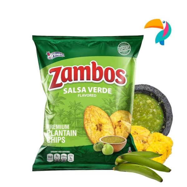 Zambos Platanitos Chips Salsa Verde Yummies 5.3Oz