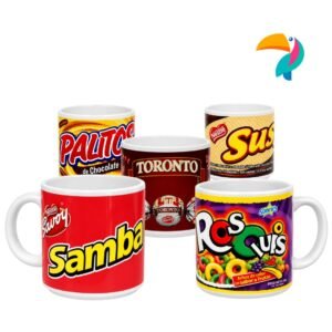 Taza Con Motivos de Chucherías Venezolanas